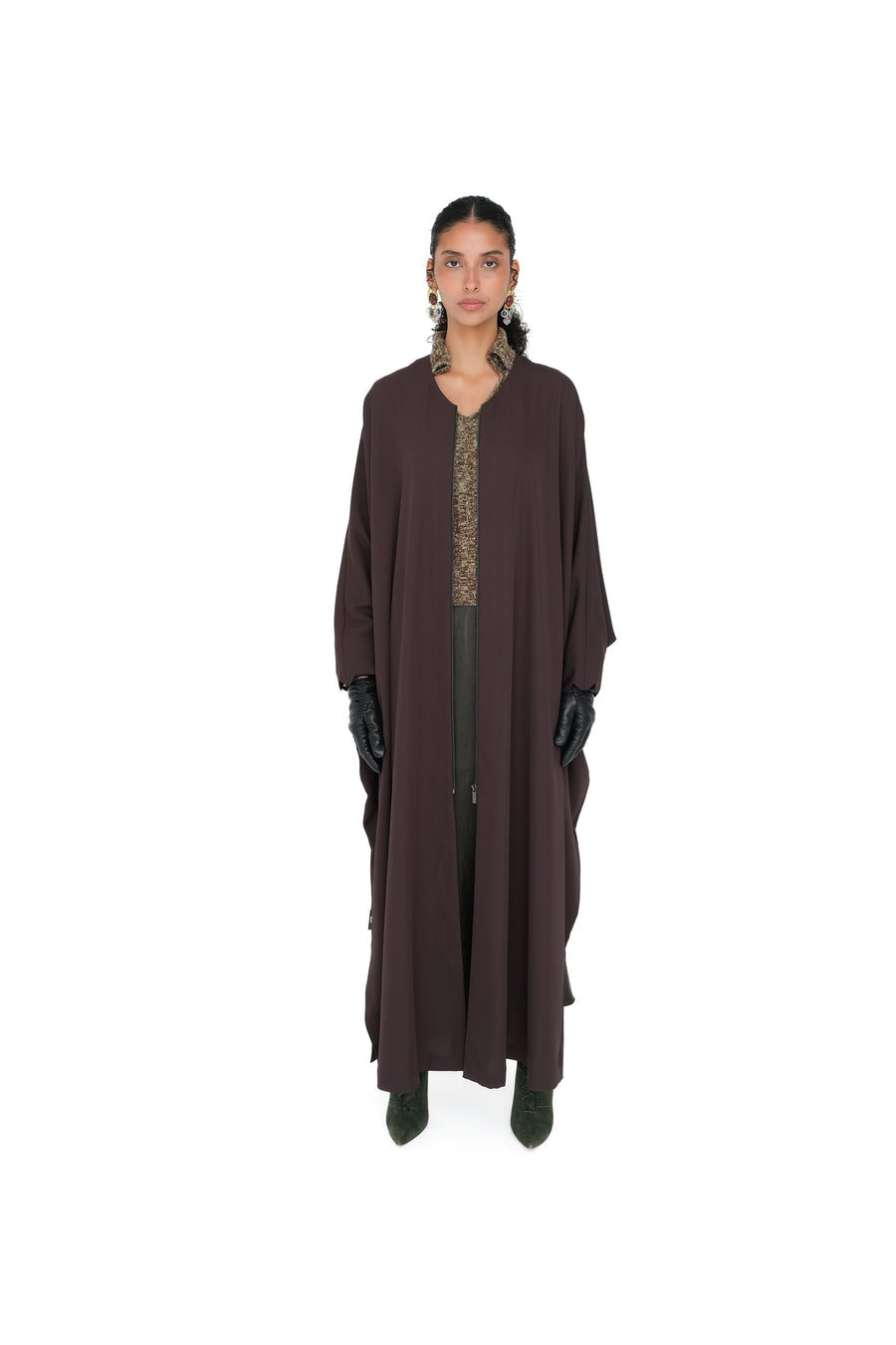 SEMI-CIRCLE ZIPPER BISHT