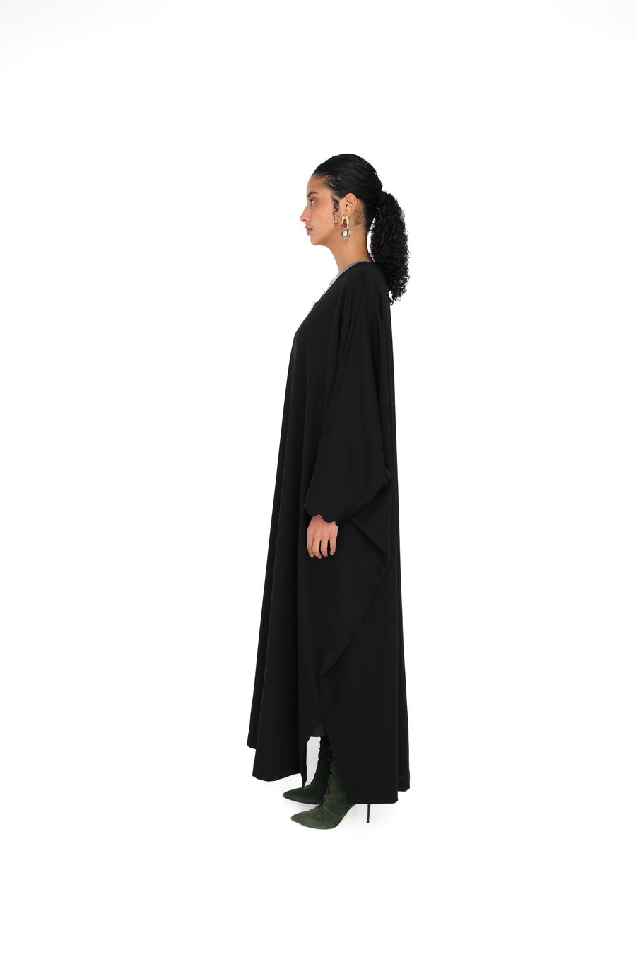 SEMI-CIRCLE ZIPPER BISHT