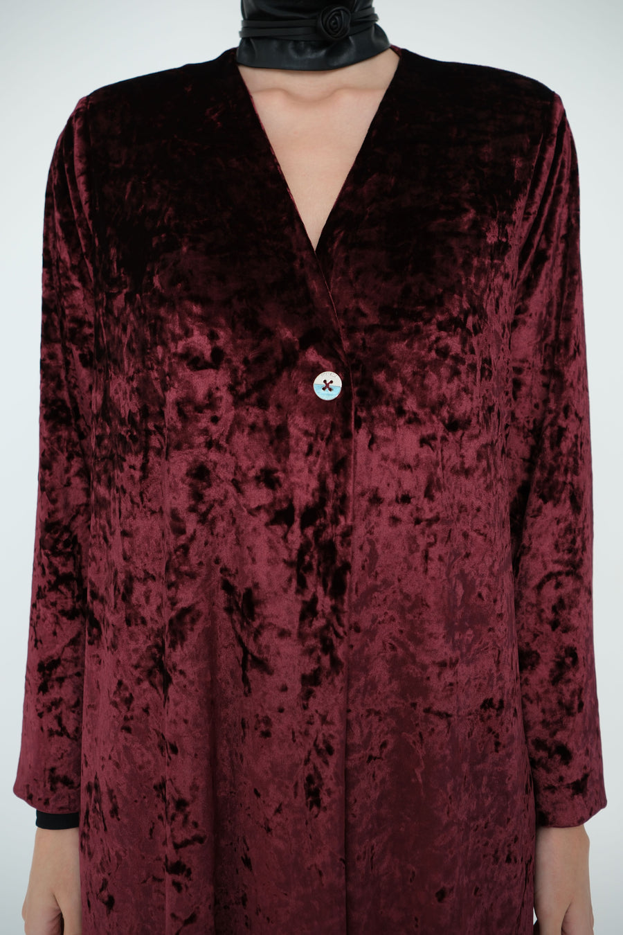 CRUSHED VELVET ABAYA