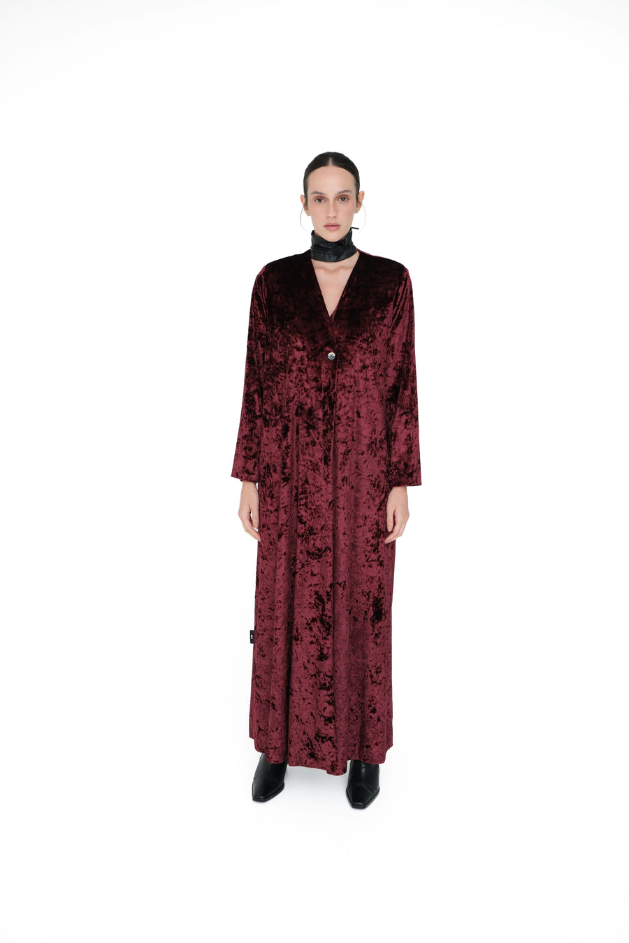 CRUSHED VELVET ABAYA