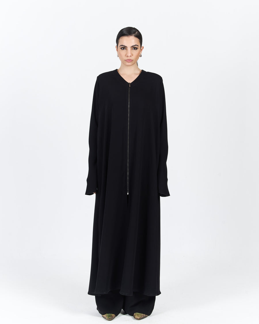 MERMAID SLEEVES ZIPPER ABAYA