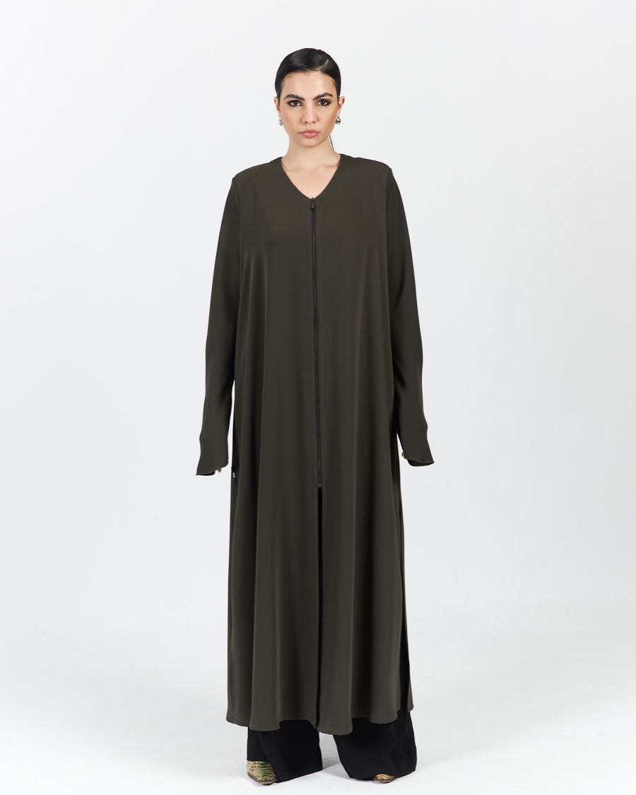 MERMAID SLEEVES ZIPPER ABAYA