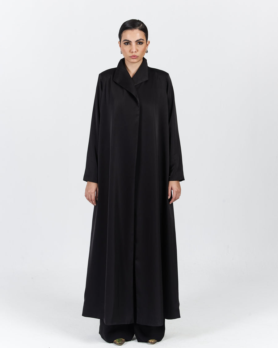 RAISED COLLAR ABAYA