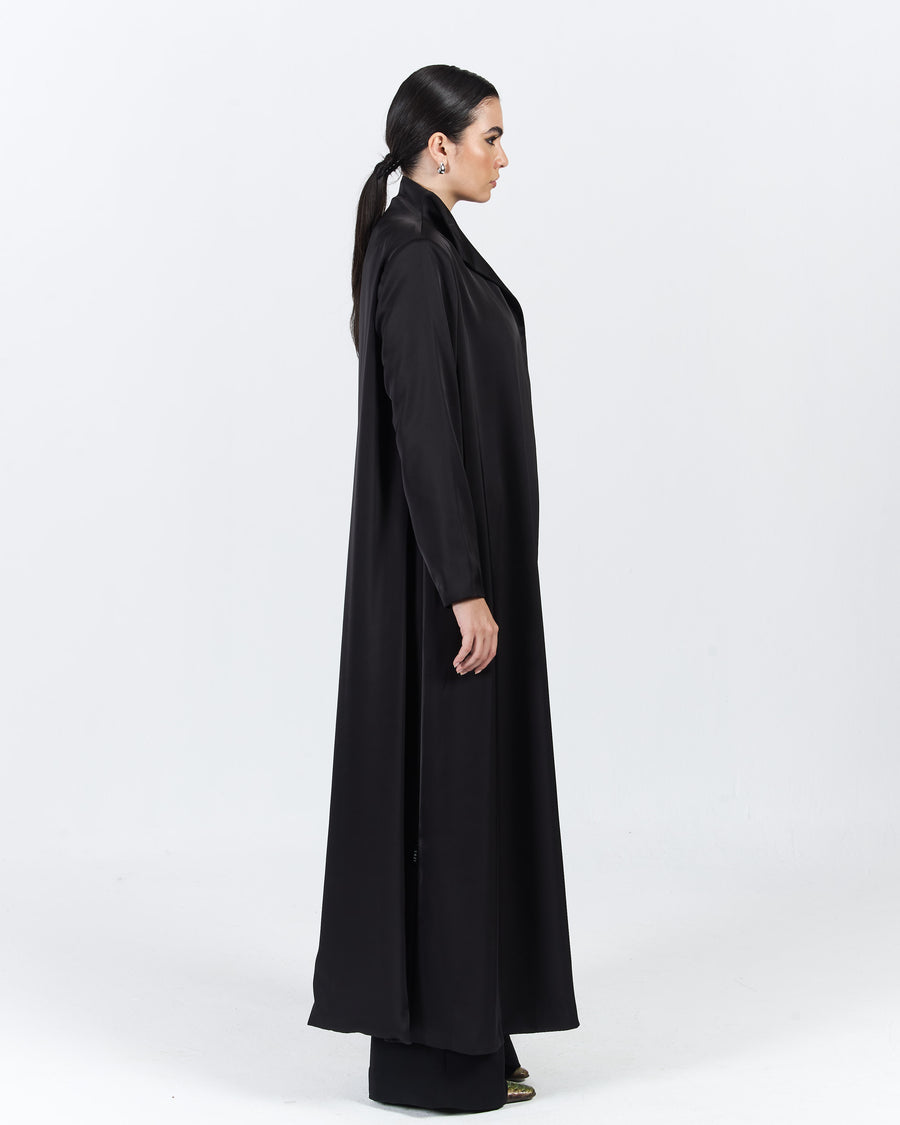 RAISED COLLAR ABAYA