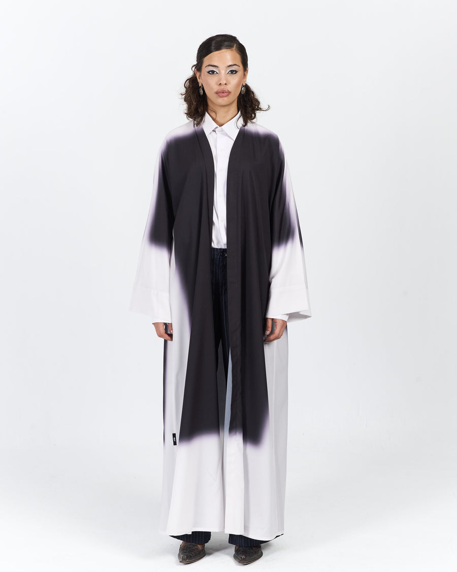 A-CUT CONTRAST ABAYA