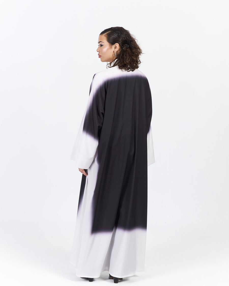 A-CUT CONTRAST ABAYA