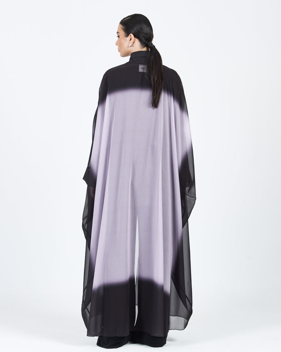 BOX-CUT CONTRAST ABAYA