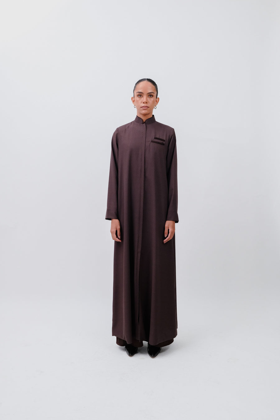 TWO-WAY TRZI ZIPPER ABAYA