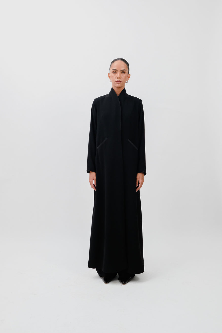 SILK ACCENT BLAZER ABAYA