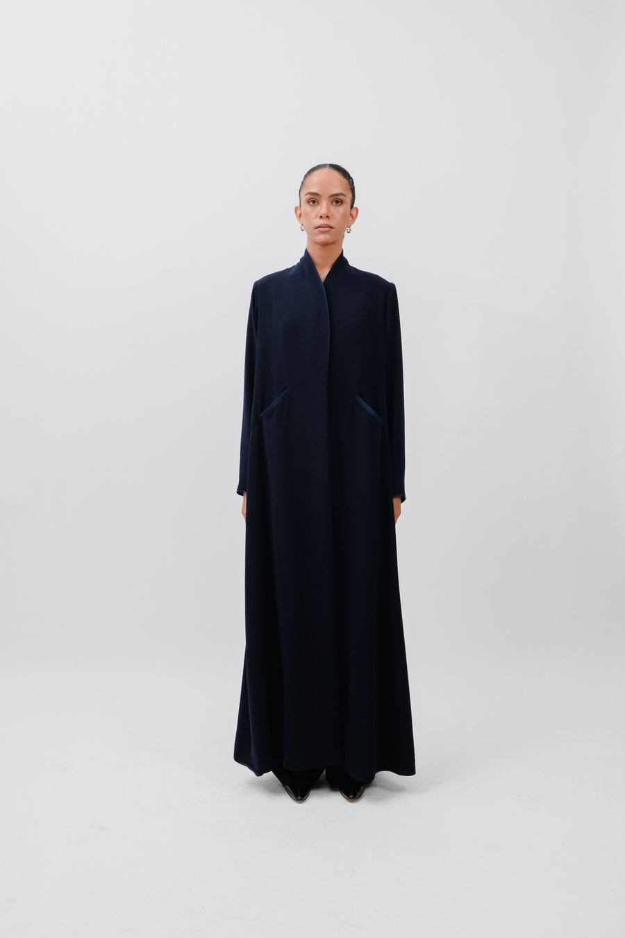 SILK ACCENT BLAZER ABAYA