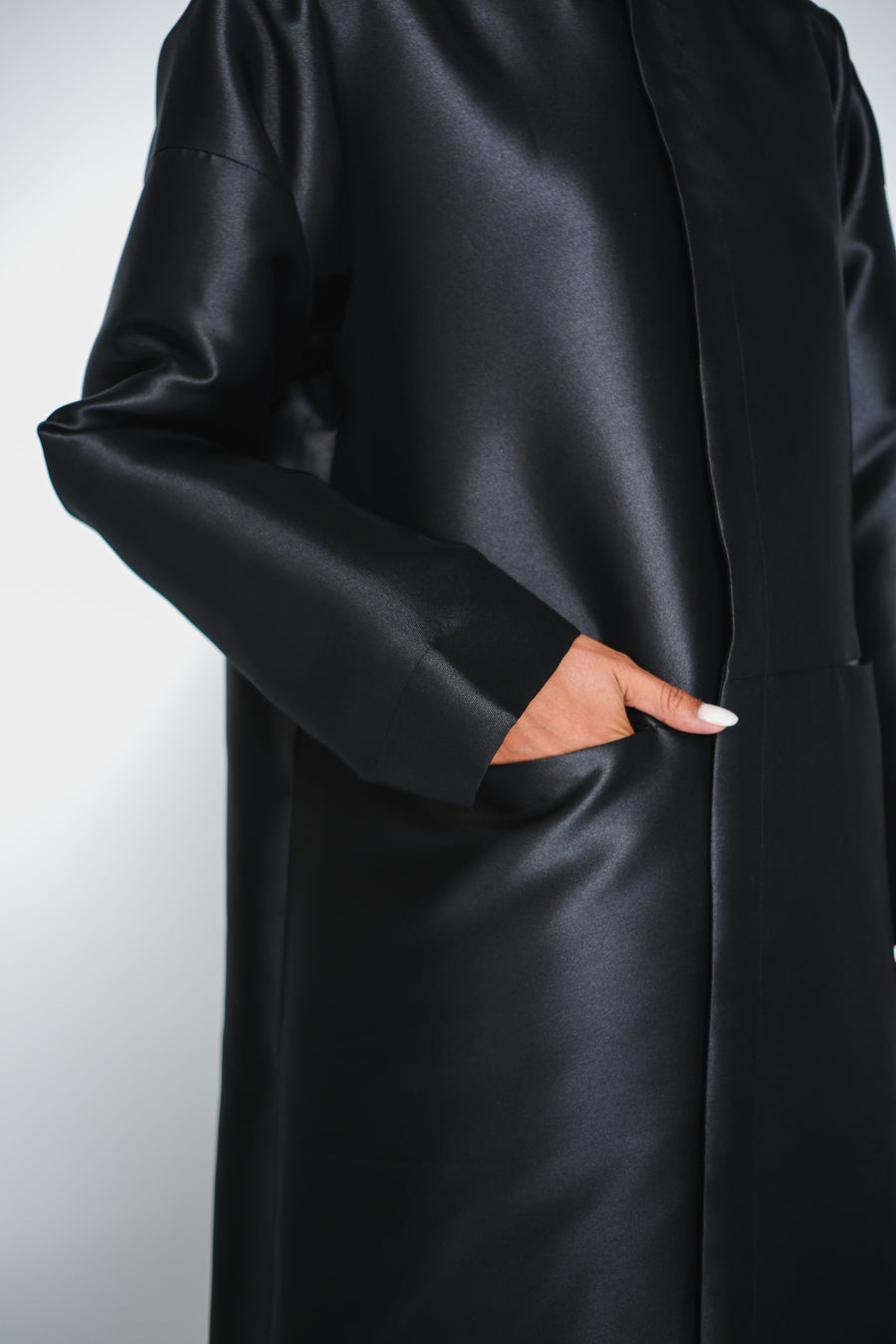 TAFFETA A-CUT ABAYA