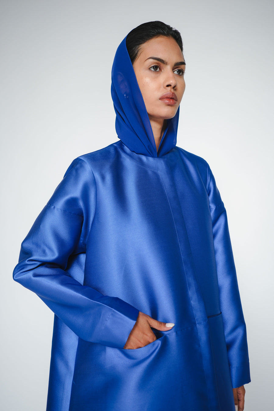 TAFFETA A-CUT ABAYA