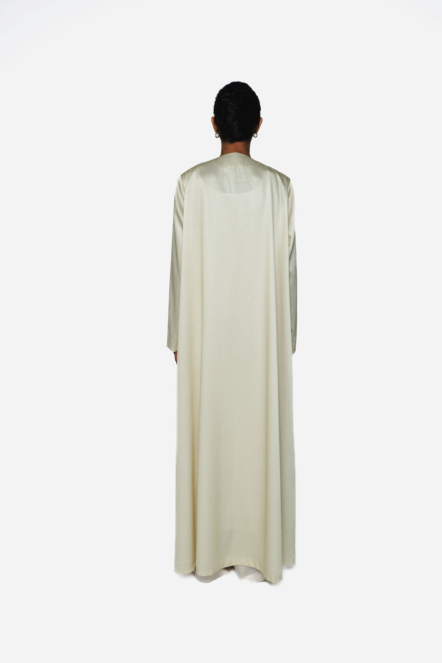 ROUND-NECKLINE PADDED SHOULDERS