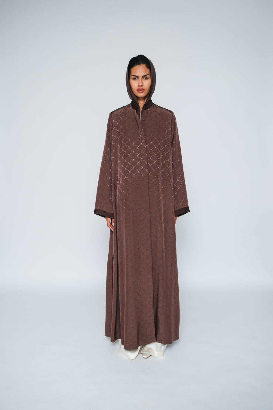 INVERTED SEMI-CIRCLE ABAYA