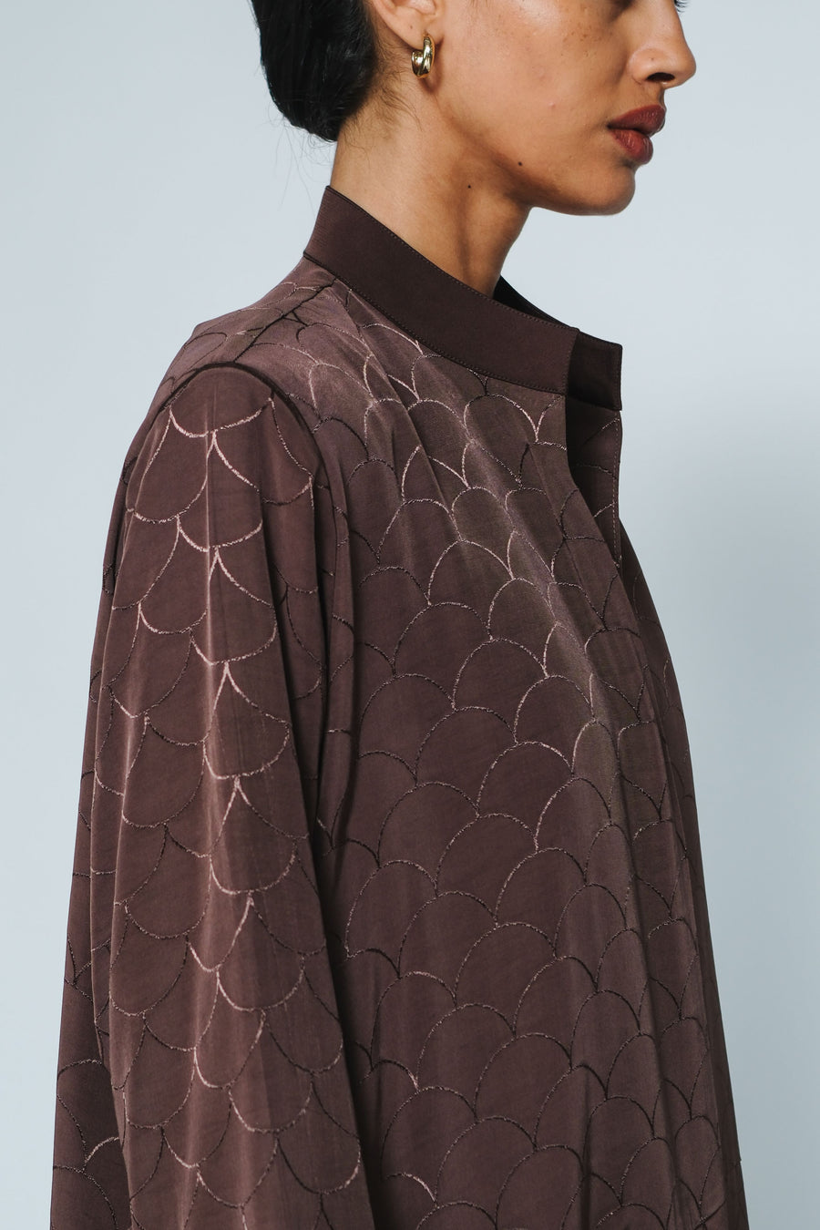 INVERTED SEMI-CIRCLE ABAYA