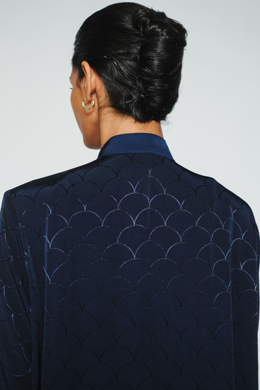INVERTED SEMI-CIRCLE ABAYA