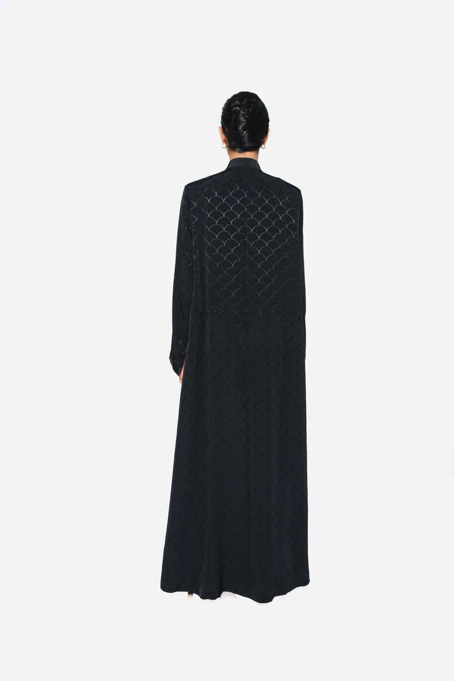 INVERTED SEMI-CIRCLE ABAYA
