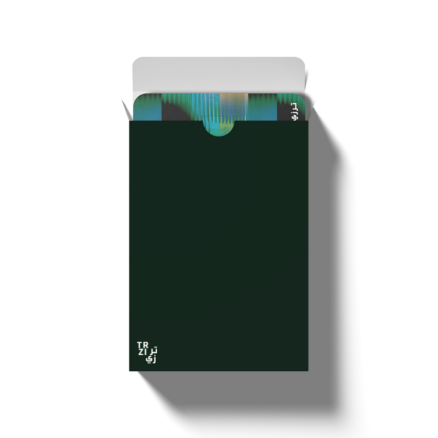 PLAYING CARDS IN BLUE GREEN